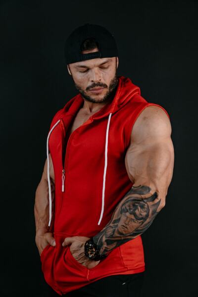 Usa Stark Sport Zip-up Hoodie Red