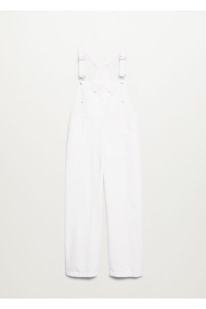 MANGO Woman Kadın Beyaz Beyaz Tulum