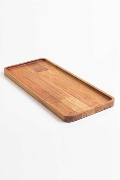 EFKAREART Beech Snack Bowl Presentation Plate Large Size