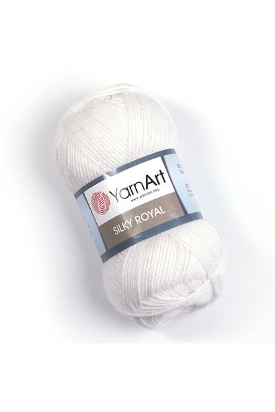 Yarnart Silky Royal - Πλεκτό Νήμα Χεριών Λευκό-447