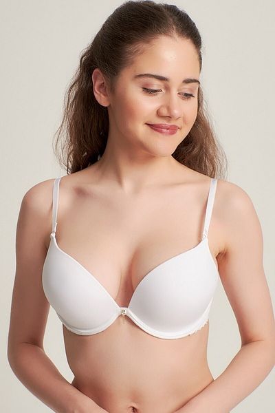 Pemilo Sutien magic susținut pentru femei 7101314 care crește 2 mărimi alb