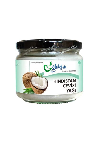 GLOKİM Coconut Oil - Cold Press 300 Ml