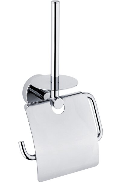 CAMERO حامل ورق قابل للغلق من سلسلة بولو كروم مع ملحقات الحمام والمرحاض