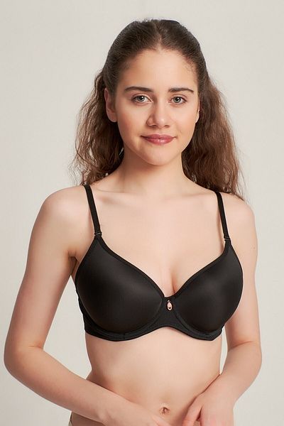 Pemilo Sutien căptușit Push Up Olympe pentru femei 9141010, negru