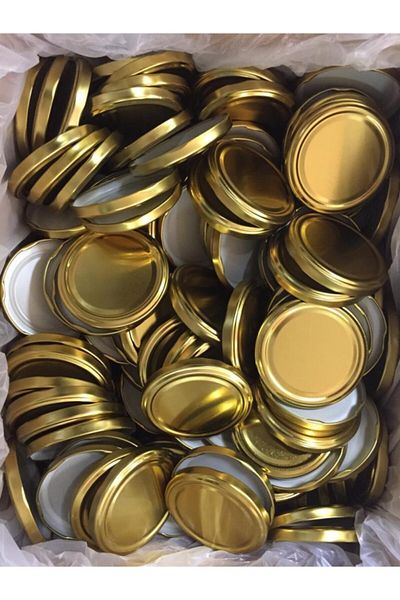 Milea Canned Jar Lid Gold 50 Pieces