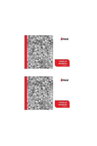 Folix Collection Receipt 14 X 20 cm 2-50 2 Nüsha with Autocopy 50 Sheets 2-Piece