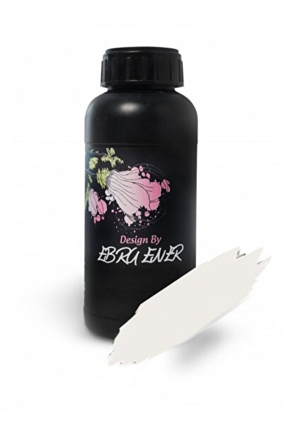 Genel Markalar Ebru Ener Yarımat Vernikli Zemin Boyası 250ml Eskimiş Beyaz