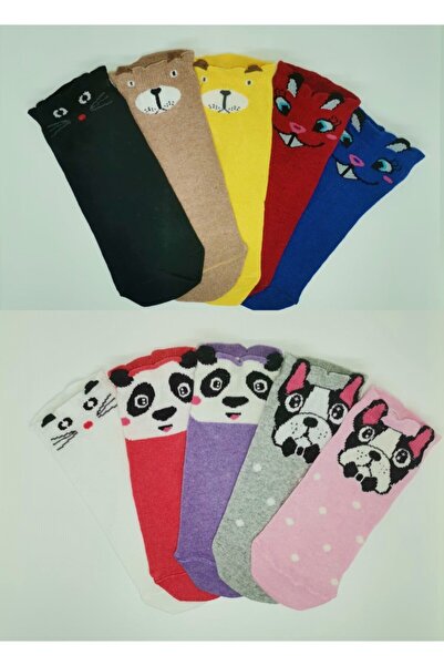 Çoraphane Ciorapi de damă de vară cu urechi de animale 10 perechi