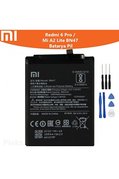 Basriko VORABELA Xiaomi Mi A2 Lite Pil Batarya ve Tamir Seti Bn47