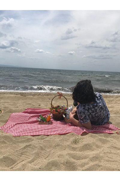 BELMOD Red and White Pitikare Plaid Checked Picnic Cloth Tablecloth