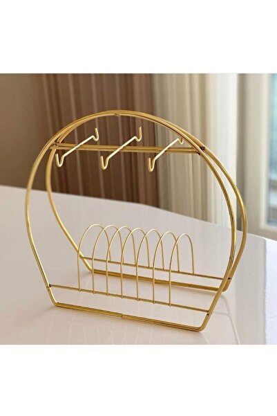 Fincan Χρυσή μεταλλική βάση για φλιτζάνια καφέ