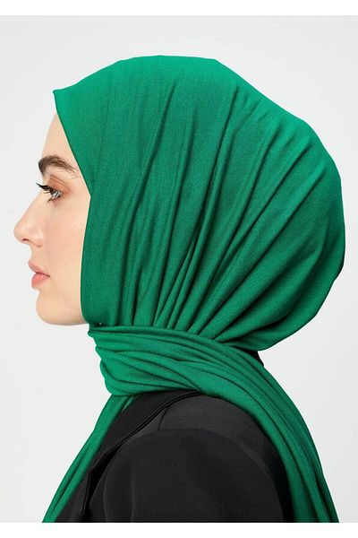 Modakaşmir Şal din bumbac pieptănat Benetton Green