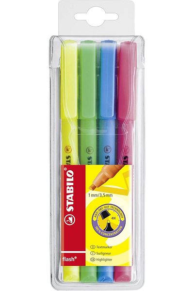 Store Flash - Highlighter - Pack of 4 - Assorted Colors New Pattern 440583