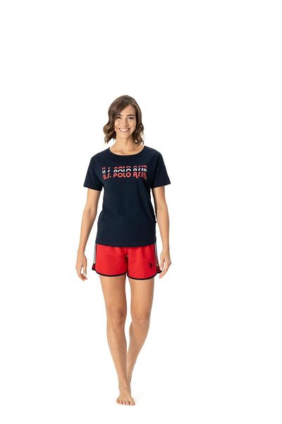 U.S. Polo Assn. ZÁKLADNA. Polo Assn. Dámské - sada trička a širokých šortek v námořnické modré 02Y.1KM6.K.E9.9X.R.3P