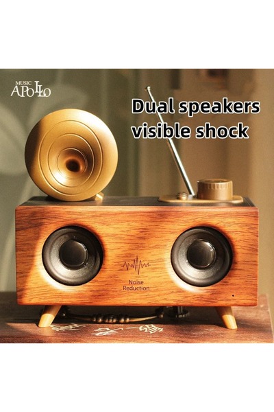 Genel Markalar Bluetooth Nostalji Speaker Nostaljik Mini Radyo Gramofon