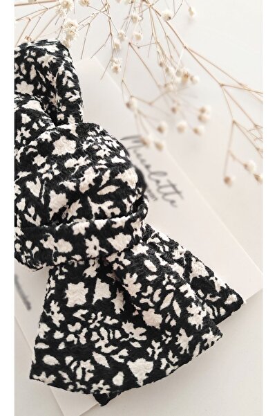 Miccolatte Baby and Children's Floral Black Bandana