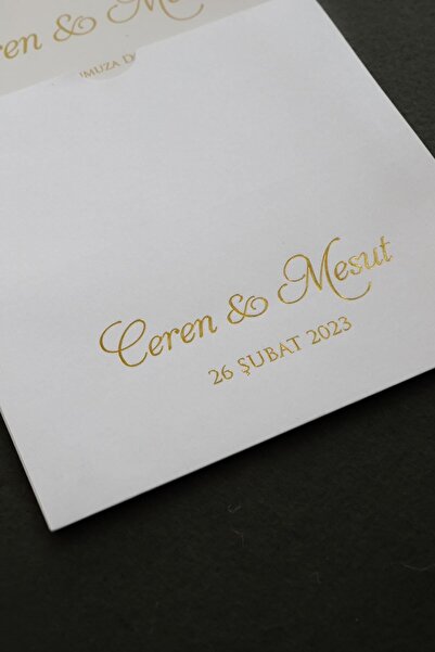 Pixel Davetiye 100 Adet Davetiye - 2025 - Yeni Model Beyaz Davetiye - Düğün - Nişan - Kına Sünnet Davetiyesi