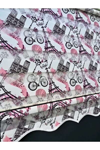 yağmur zebra Genç Odası Için Eyfel Kulesi Paris Desenli Zebra Stor Perde