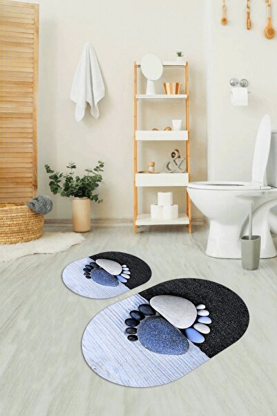 Napoli Home 3D Digitalna štampa komad Protivklizni đon Perivo ovalni set za k...