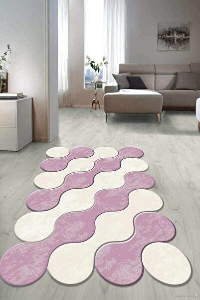 Napoli Home Dijital Baskılı Kaymaz Taban Yıkanabilir Lazer Kesim Salon Halısı Yolluk Nlzr-ht-881