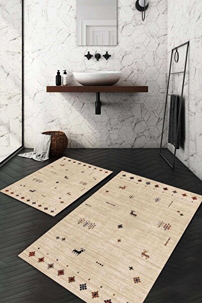 Napoli Home Digitalna štampa komad Protivklizni đon Perivo 2-dijelni toalet s...