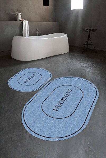 Napoli Home Digitalna štampa kom Protivklizno Perivo Ovalni set za kupatilo T...