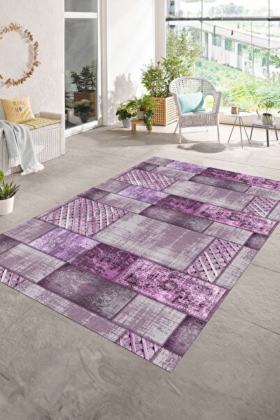 Alkilim Dijital Baskı Kaymaz Taban Yıkanabilir Patchwork Yolluk Mutfak Salon ...