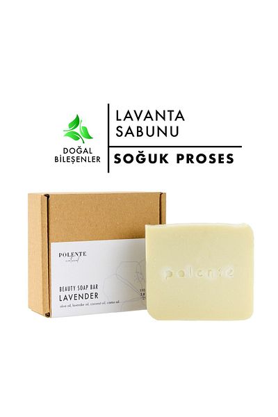Polente Natural Lavender Soap - 110 GR Anti-Acne Face Care
