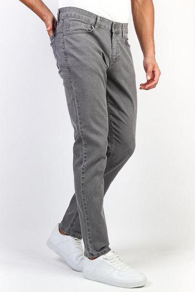 HLT JEANS Johen Grey Slim Fit Lycra Flexible Grey Denim Παντελόνι Johen