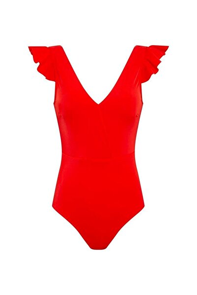 U.S. Polo Assn. Piros női fürdőruha