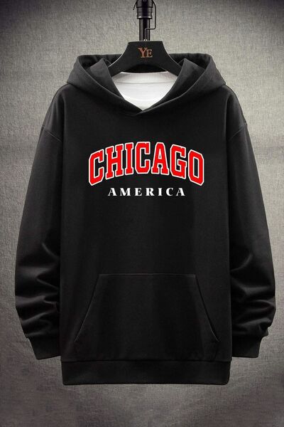 trendypassion سويت شيرت مطبوع من تشياجو للجنسين