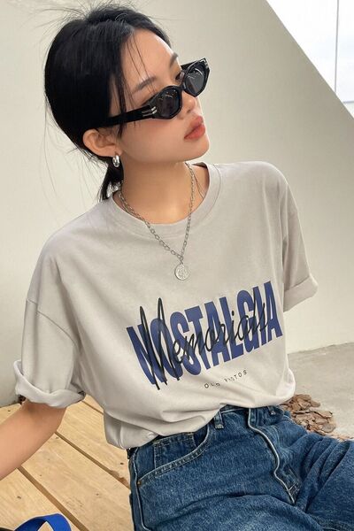 trendypassion Μπλουζάκι Unisex Nostalgia Printed Oversize