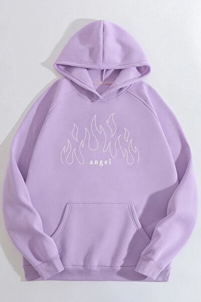 trendypassion Unisex White Angel Fire Sweatshirt