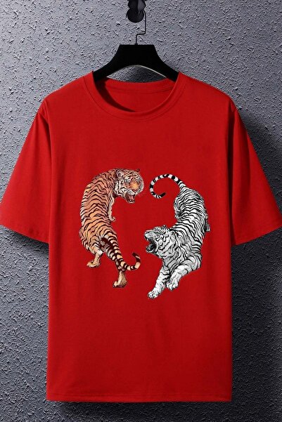 trendypassion Tricou unisex cu imprimeu Tiger
