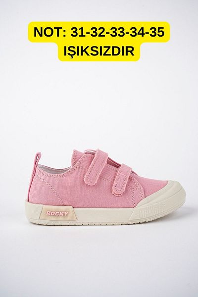 McDark Children's Pink Linen Lighted Orthopedic Sports Shoes