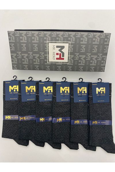 MRHERO Комплект от 6 мъжки парфюмирани дълги чорапи от бамбук - 1065-mh