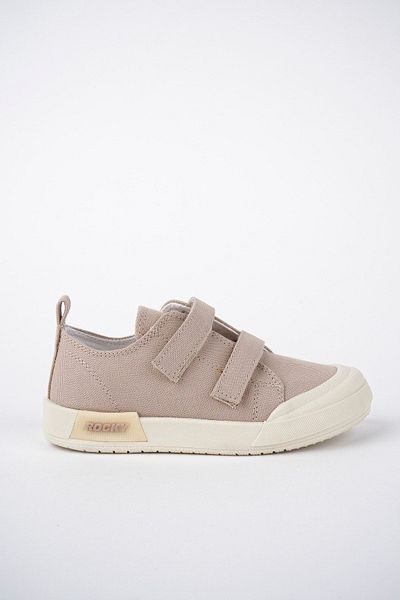 McDark Children's Beige Linen Lighted Orthopedic Sports Shoes