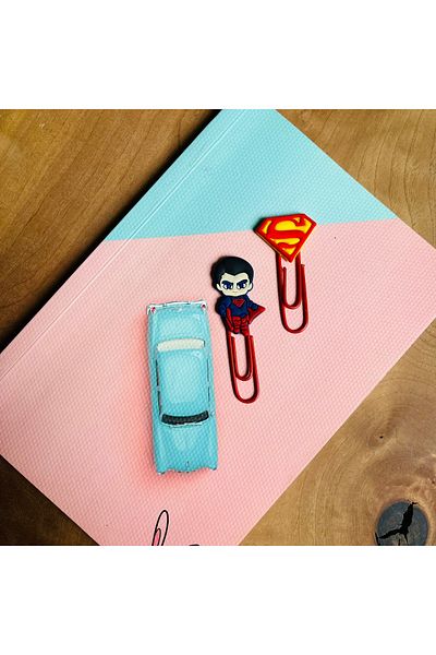Crocs Superman 3D Σελιδοδείκτης - Σετ 2 Σημειωματάριων Οπτικός σκοπός
