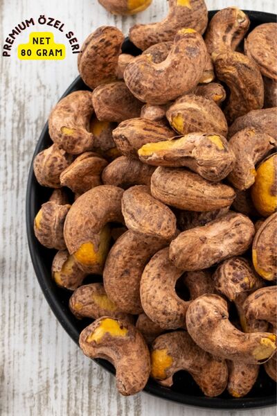 KAJUNUTS Premium Gurme Serisi Kavrulmuş Kabuklu Kaju Iri Boy Kuruyemiş %100 T...