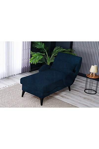 Meşe Home Pascal Desenli ve Düz Kumaş Plastik Yüksek Ayaklı Minderli Bazalı Modern Kademeli Tv Koltuğu