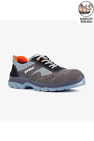 Gripper Mekap Gripper Gpr 70 S1 Süet Deri Hafif Rahat Koku Yapmayan Yazlık Kompozit Burunlu İş Ayakkabısı