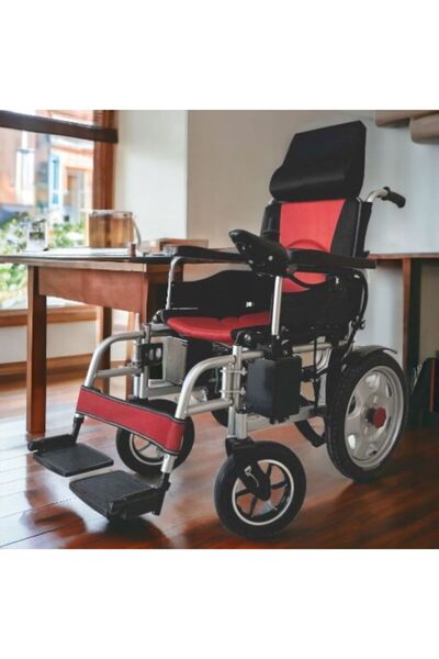 Trentline Akülü Tekerlekli Sandalye Baş Destekli Ve Aküler Üzerindeyken Katla...