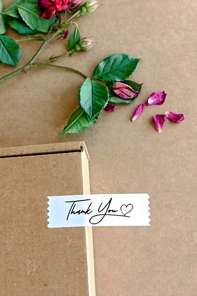 Vice Thank You Sticker / 144 Pcs Tape Sticker (1,8 X 5,5 cm)