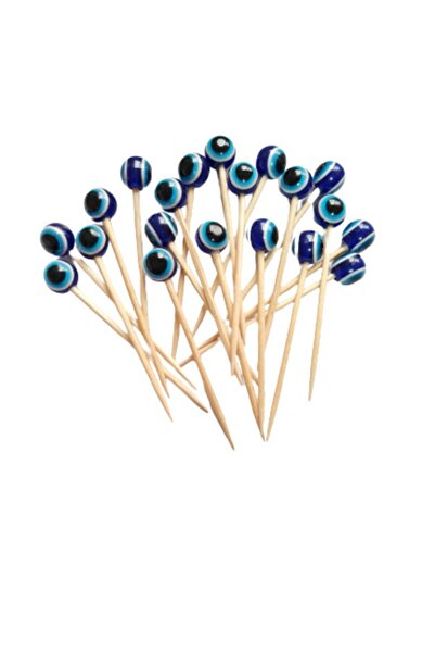 Sofora Nazar Boncuklu Kürdan Süslü Kürdan 20 Adet