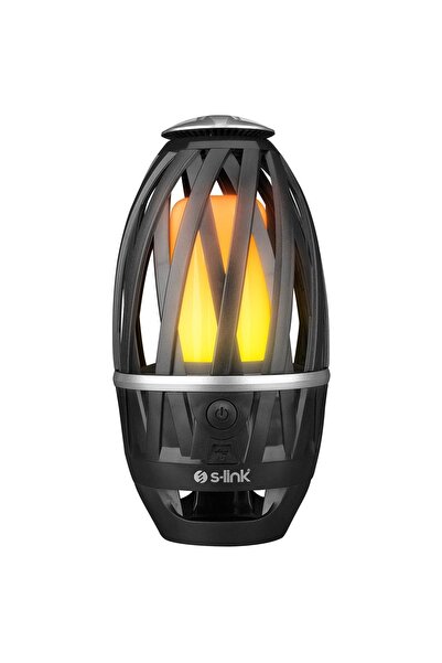 S-LINK Sl-f807 34 Ledli 1200 Mah Usb Şarjlı Alev Efekti Dekoratif Fener