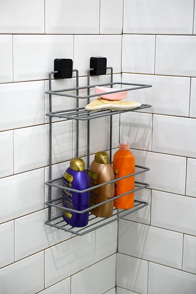 Hagen Lifetime Stainless Adhesive Bathroom Shampoo Rack, Kitchen Shelf, Spice Rack, No Drilling