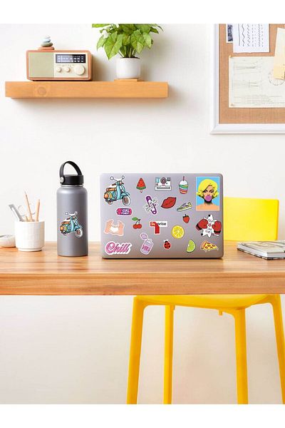 AR Sticker - Σετ αυτοκόλλητων tablet για φορητό υπολογιστή με θέμα Vsco