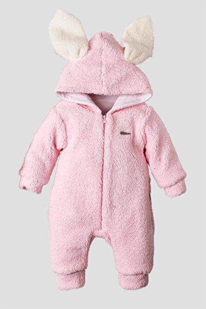 Kidex's Winter Sweet Plush Cotton Baby Welsoft Hooded Rompers