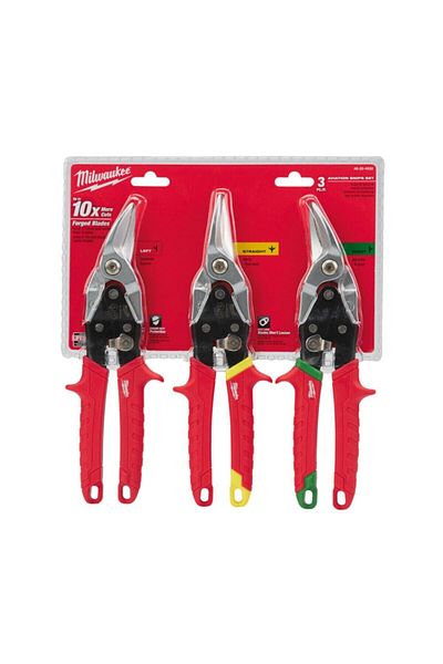 Milwaukee Bodywork Scissors Set (right, left, straight-260mm) -48224533