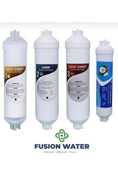 Genel Markalar Kapalı Kasa Su Arıtma Cihazlarına Uyumlu 4'lü Filtre Seti / In...